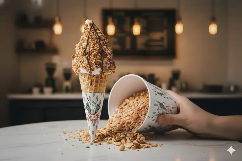 Special Nutty Waffle Cone