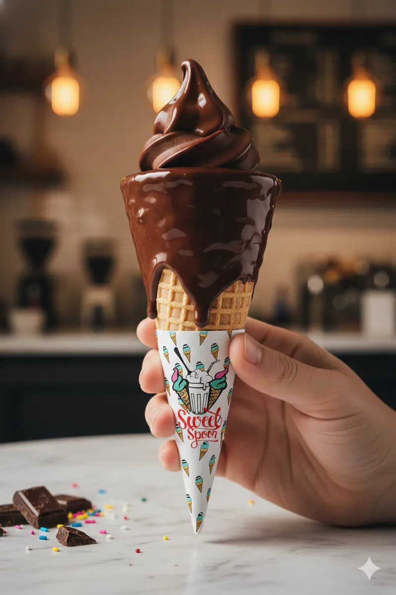 Vanilla Dip Waffle Cone