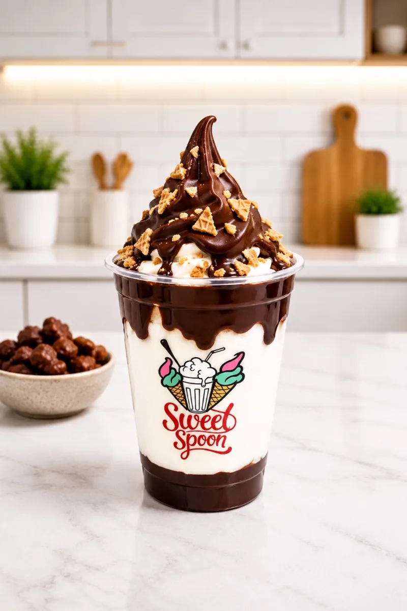 Vanilla Cornetto Dip Special Loaded Sundae