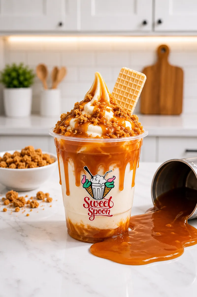 Caramel Biscuit Sundae