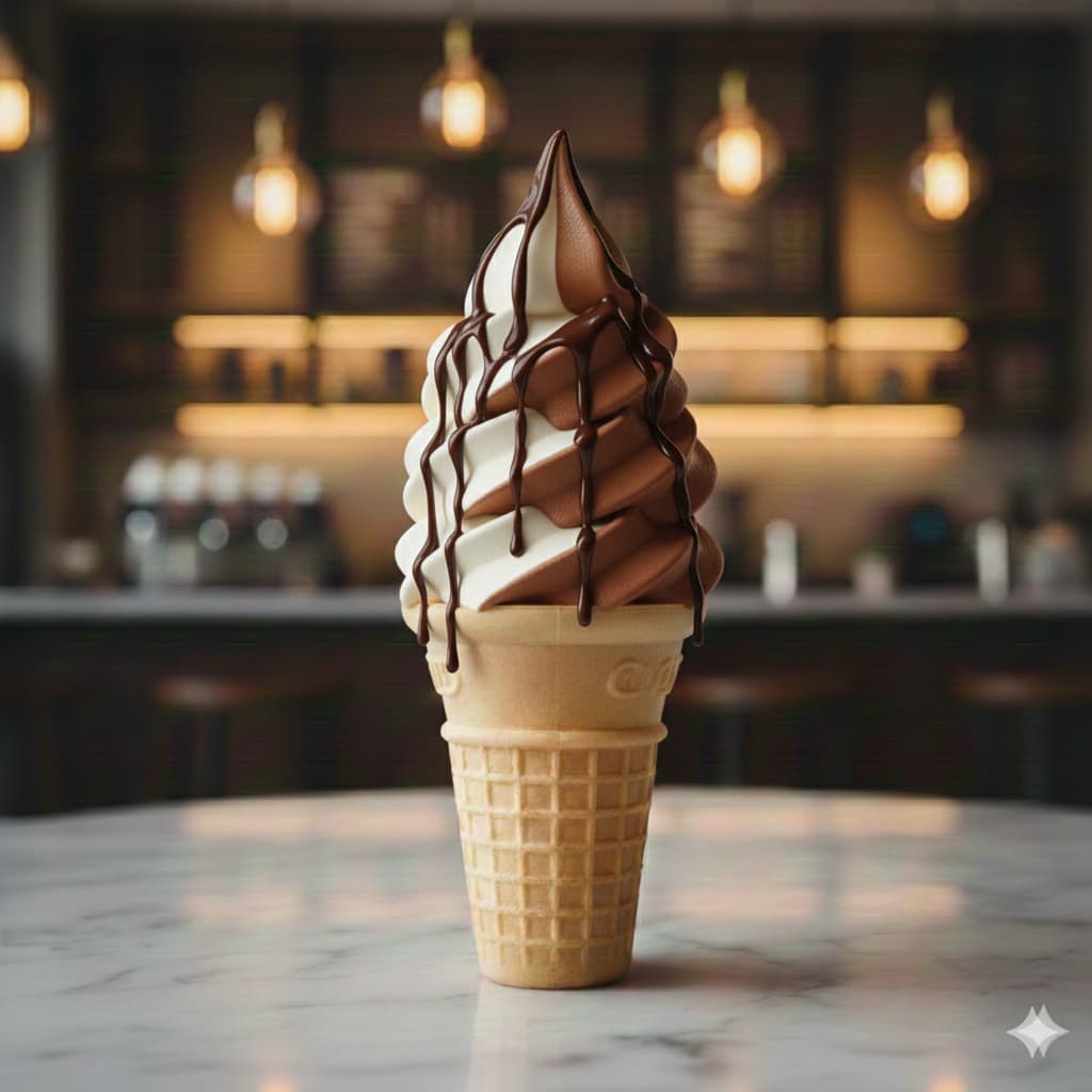 Vanilla Chocolate Mix Cone